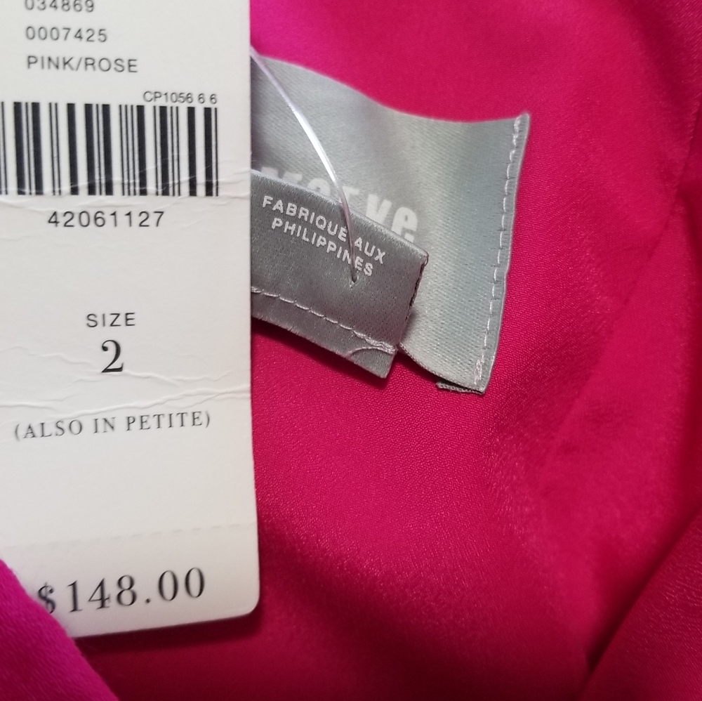 Meave Anthropologie $148 Pink Strapless Brin Jumpsuit By Meave Size 2 - Picture 16 of 16